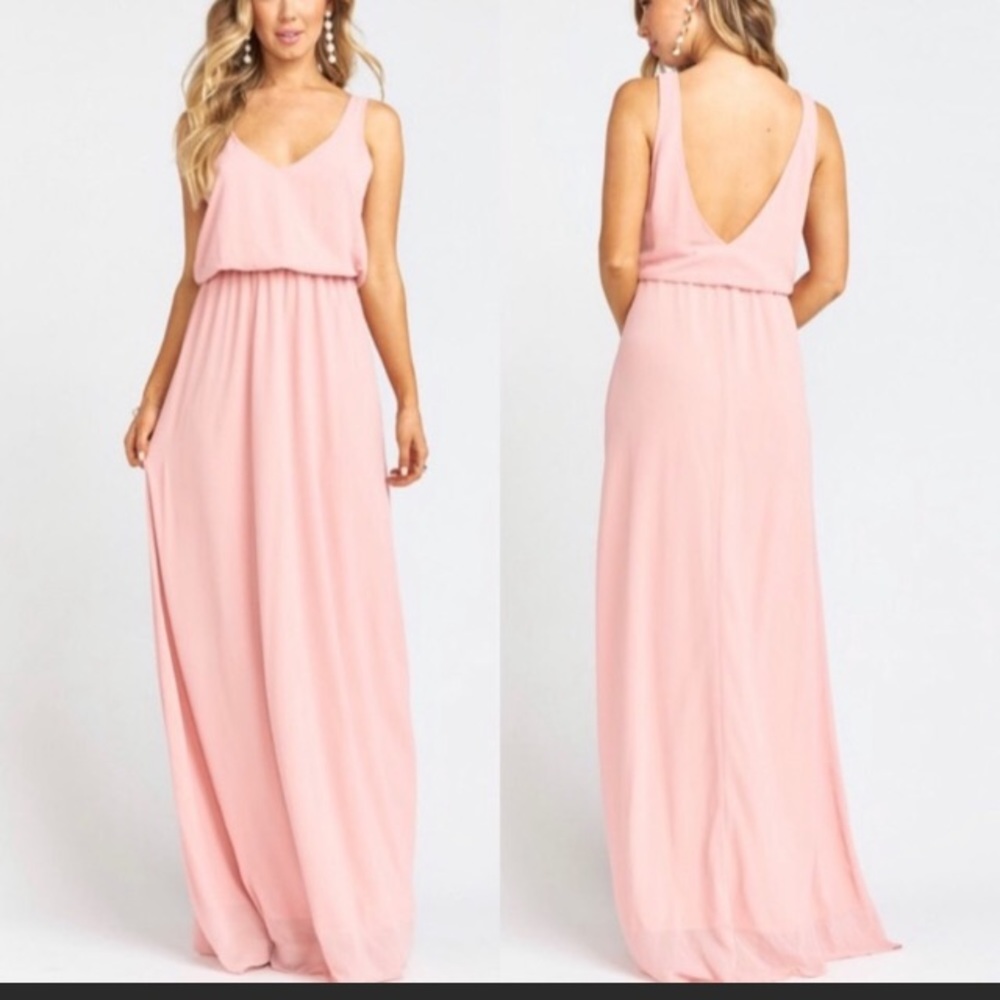 Show Me Your Mumu Kendall Maxi Rosebud Chifon Pink